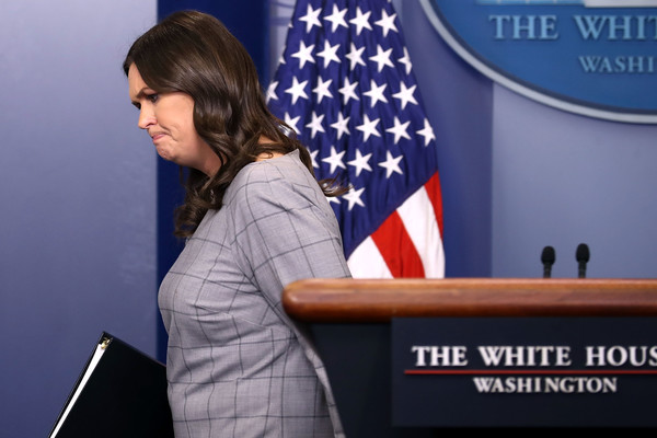 Sanders Stonewalls Reporters On Cohen Questions