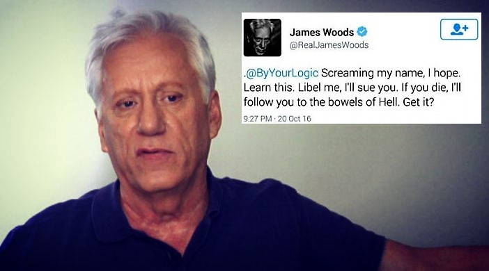 Vitriolic Retired Actor James Woods Locked Out Of Twitter