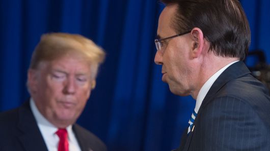 Trump Talks Privately With Rosenstein – Job Safe For Now