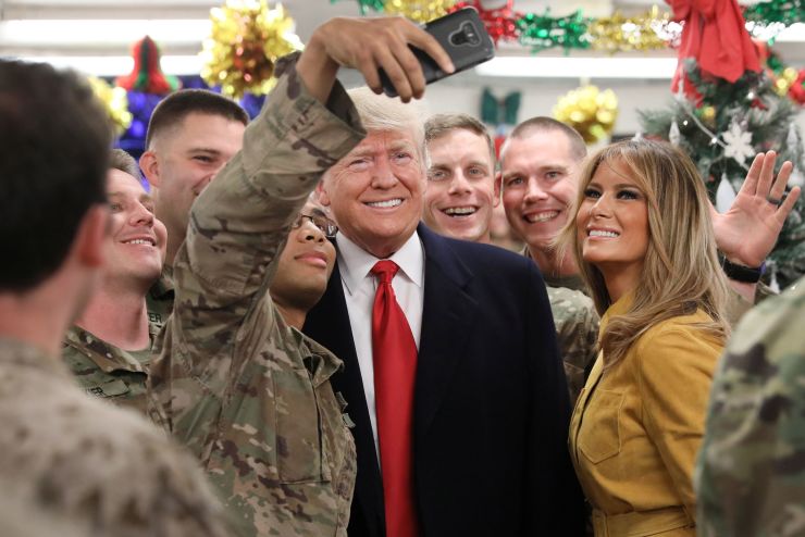 Trump In Iraq –  First Time Visiting U.S. Troops In War Zone Since Becoming President