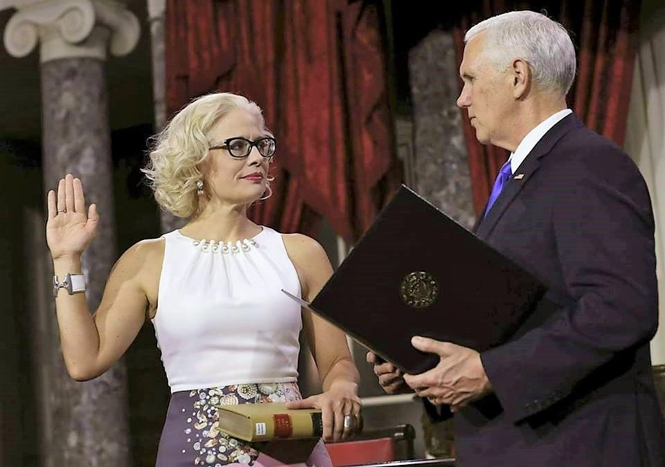 Sinema Takes Oath On Constitution – Not Bible – Will Not Confirm She’s An Atheist