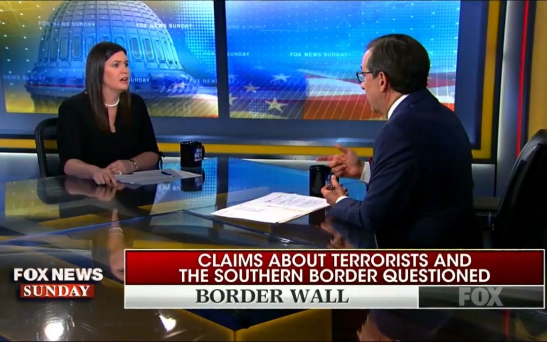 Fox’s Chris Wallace Challenges Sarah Sanders On False Claims About Border Security