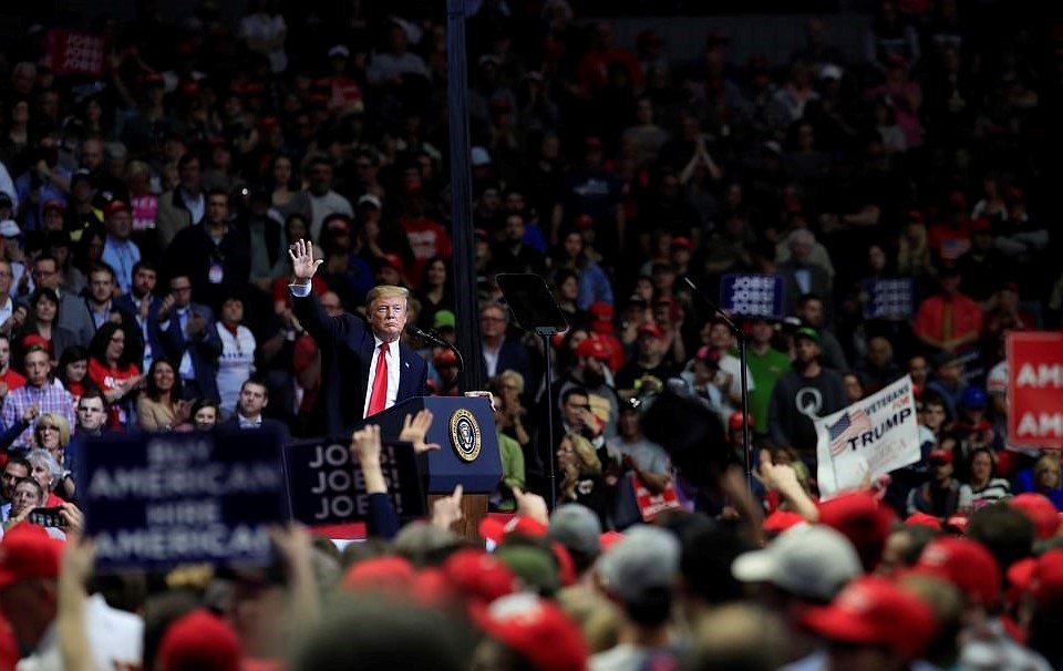 ELECTION 2020: Trump Roars “Collusion Delusion Is Over” To Supporters At Michigan Rally