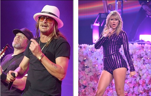 Trump Backing Kid Rock Attacks Taylor Swift’s Career, Politics With Twisted Oral Sex Remark