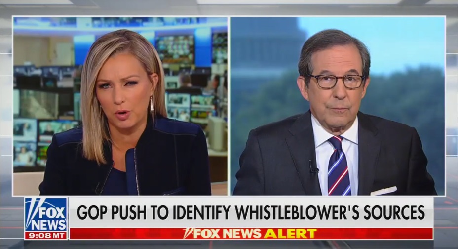 Chris Wallace Knocks Trump – Tells Fox  News Viewers “Whistleblower Complaint Is Serious”