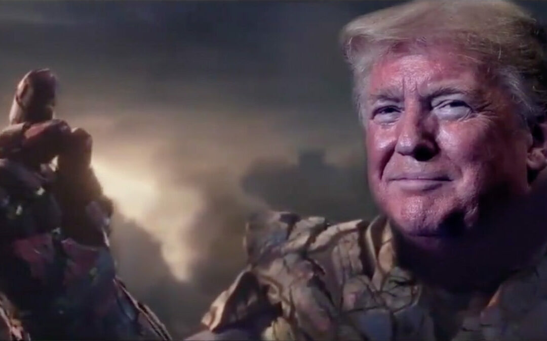 UNBELIEVABLE - Trump Campaign Tweets Video Of Trump As THANOS - Genocidal Villain Who LOST - Jim 