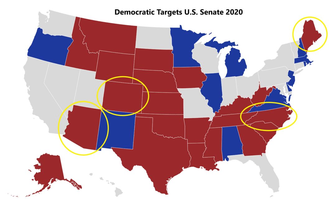 Democrats Need To Flip 4 States Blue To Capture Senate Majority – They Have A Shot