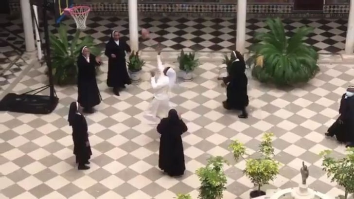 Nuns Take A Break From Making Coronavirus Masks To Play Basketball & World LOVES It