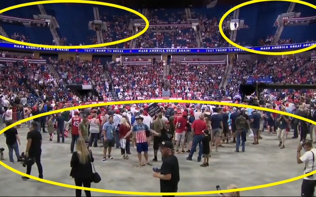 Trump Expected A Million Supporters – What He Got Was Empty Seats & Plenty Of Space