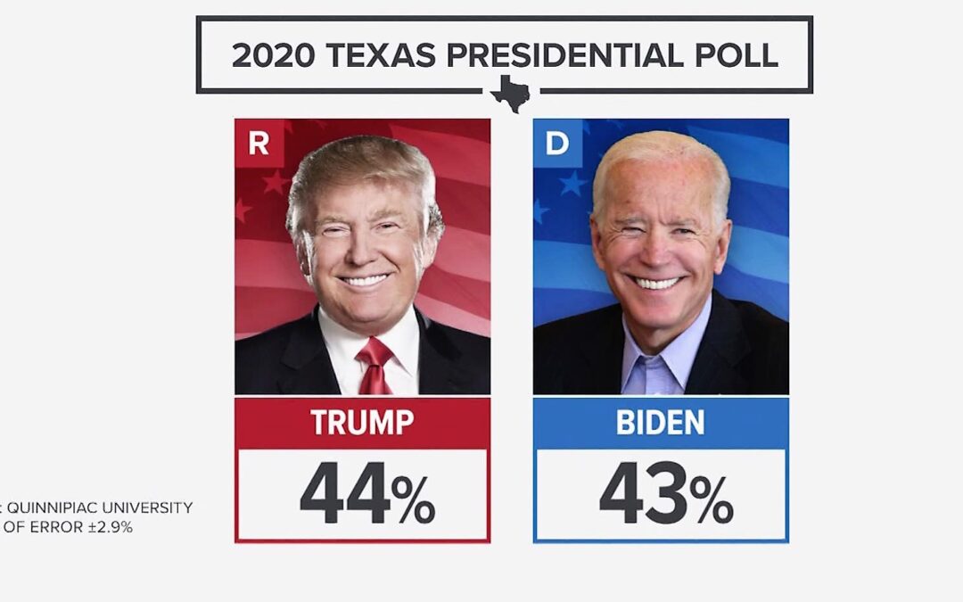 Trump Ahead By 1 Point In Must-Win Texas – Biden Leads BIG In Suburbs & Women Voters