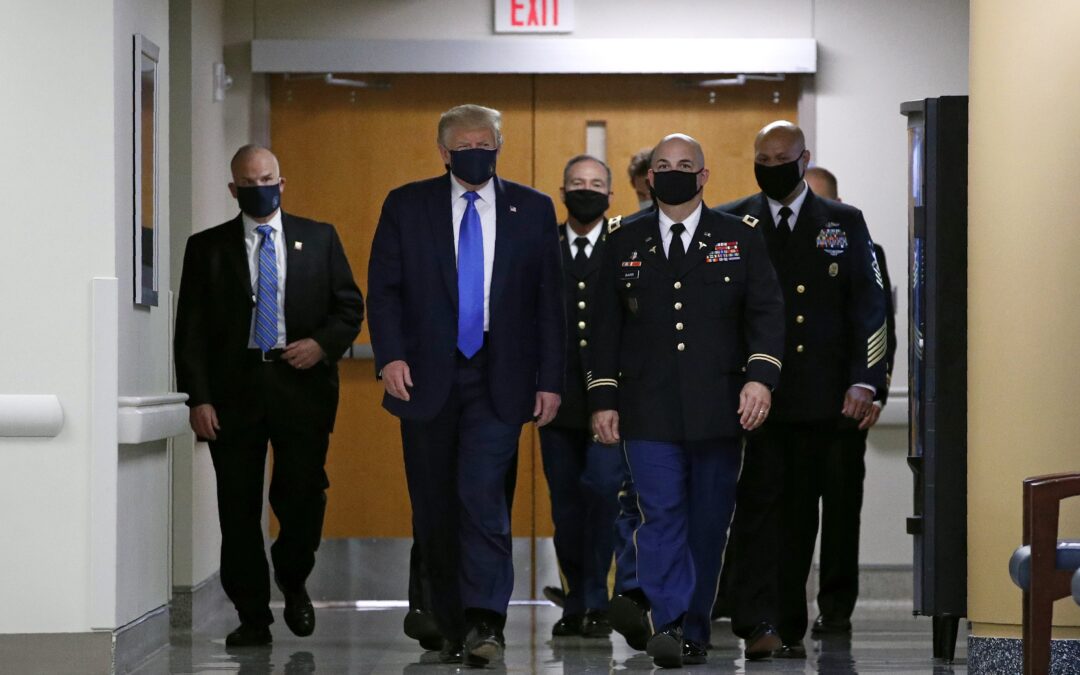 Trump FINALLY Wears Mask In Public For FIRST Time As COVID-19 SOARS