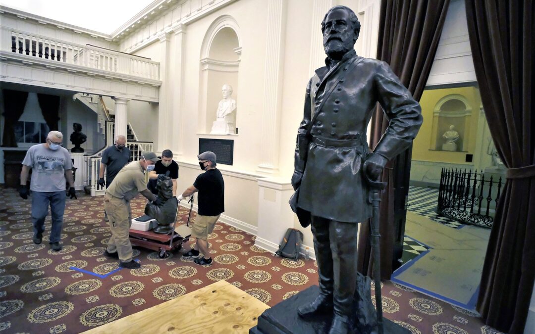 Quickly, Quietly Virginia REMOVES Confederate Statues From Its State Capitol