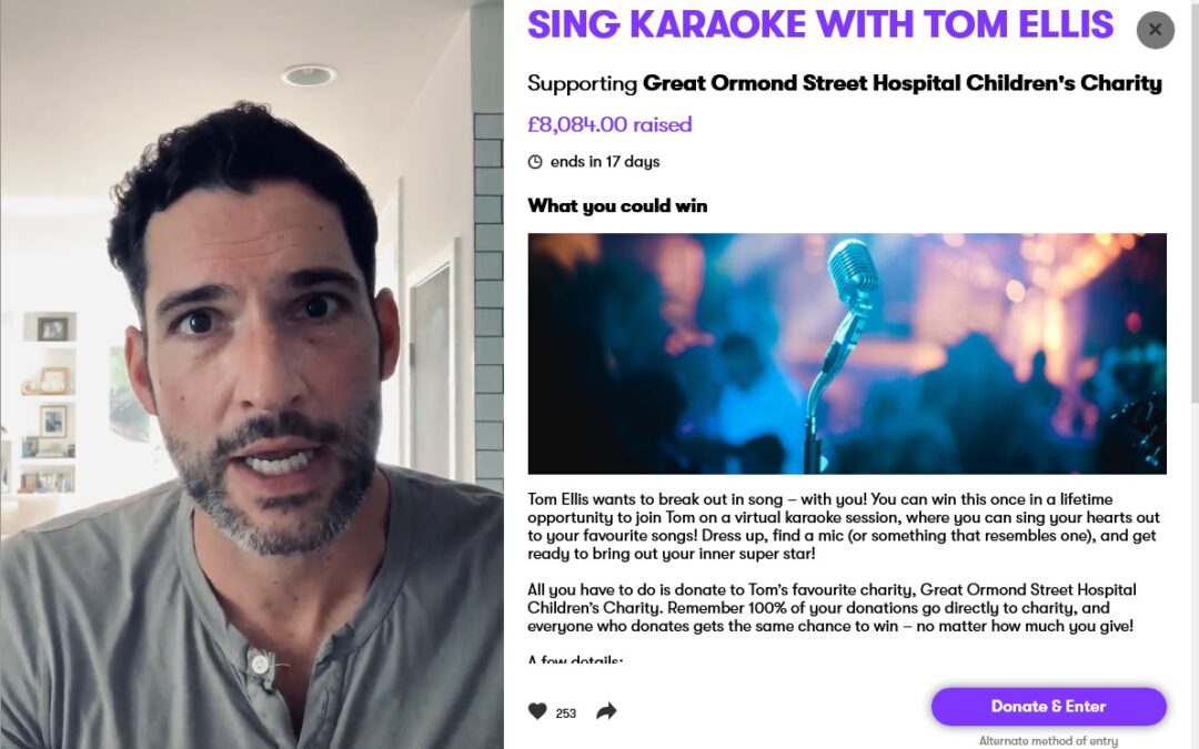 Karaoke With Lucifer’s Tom Ellis Has Now Raised Over $10K – Are You In?