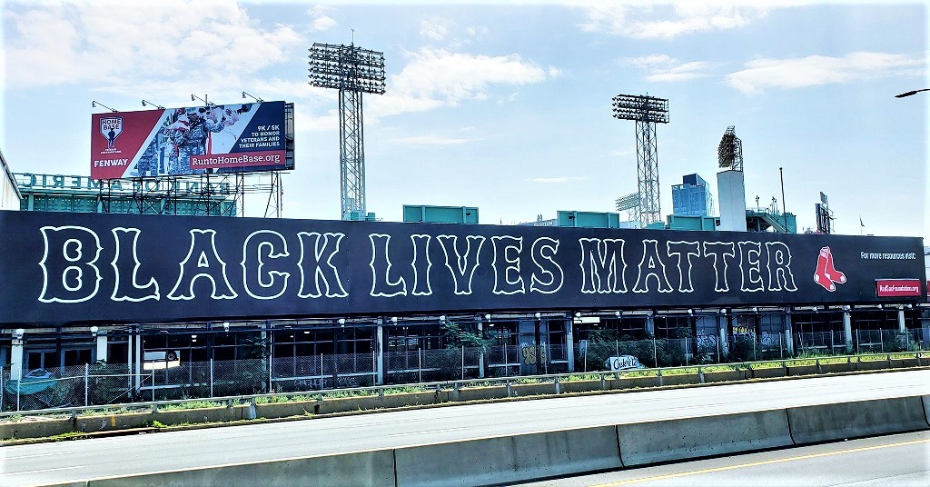 OPENING DAY: Boston Red Sox Embrace BLM With HUGE Billboard Next To Fenway Park