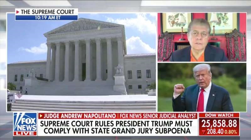 Judge Napolitano: Supreme Court Ruling “Defeat For President Trump”