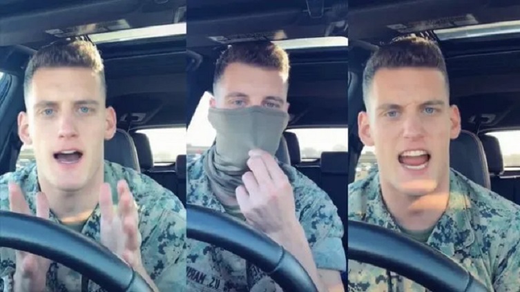 WATCH: ‘It’s Called A Dress Code KEVIN!’ – Hilarious Message From Marine About Face Masks