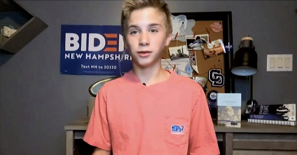 WATCH: Teen Brayden Harrington Steals The Show – Describes How Biden Helped Him Overcome His Stutter