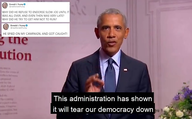 WATCH: Obama Warns American Democracy At Risk – Trump Responds Like A MAD MAN