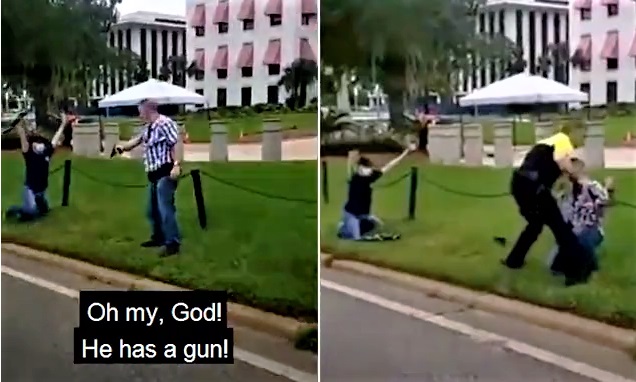 WATCH: Man Pulls Gun At BLM Protesters In Florida