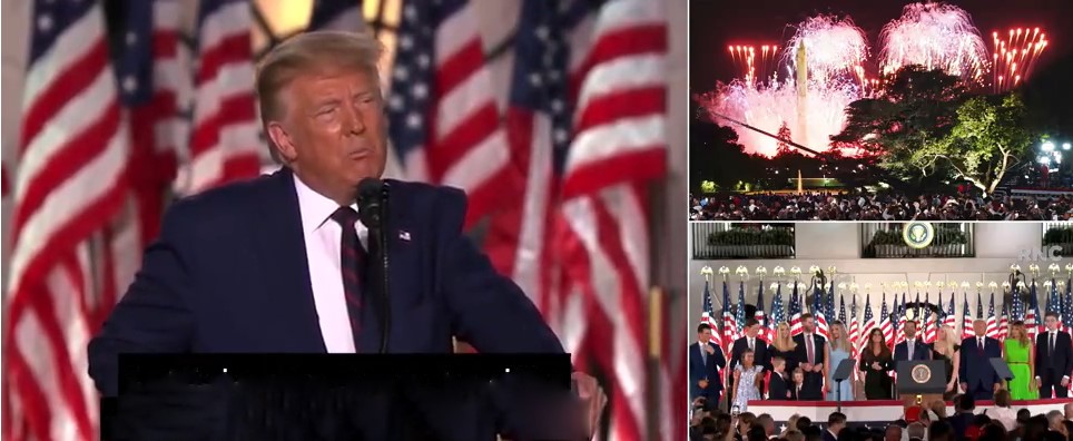 WATCH: Trump Uses White House As Political Prop – Launches Flimsy Attack On Biden