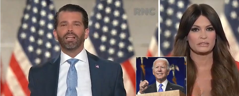 WATCH: Trump Jr. & Girlfriend Kimberly Guilfoyle Launch All-Out Attack On Biden