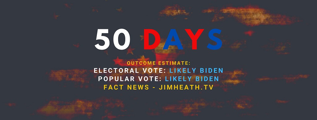 JimHeath.TV Starts Election ’20 COUNTDOWN COUNTER – Daily Forecast Of Nov Election