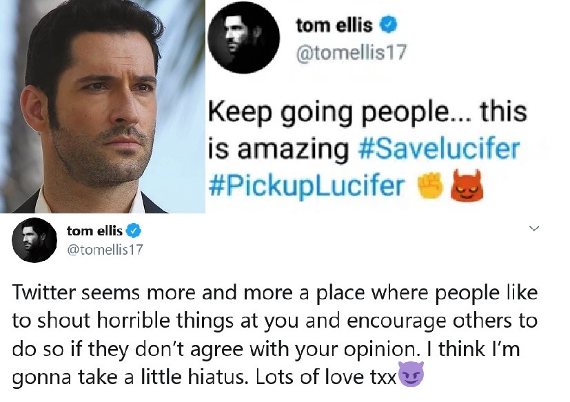 Social Media Saved Lucifer, Now Tom Ellis Is Abandoning Twitter – ‘We Don’t Accept Bullies’