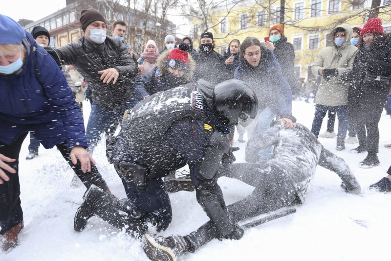 Russian Thug Putin Arrests Over 5,100 During Mass Protests In Support Of Opposition Leader