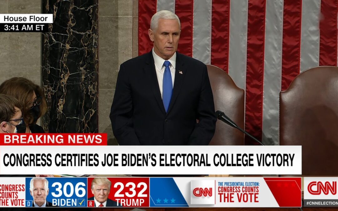 TRUMP’S COUP ATTEMPT FAILS – Pence Proclaims Biden The Winner