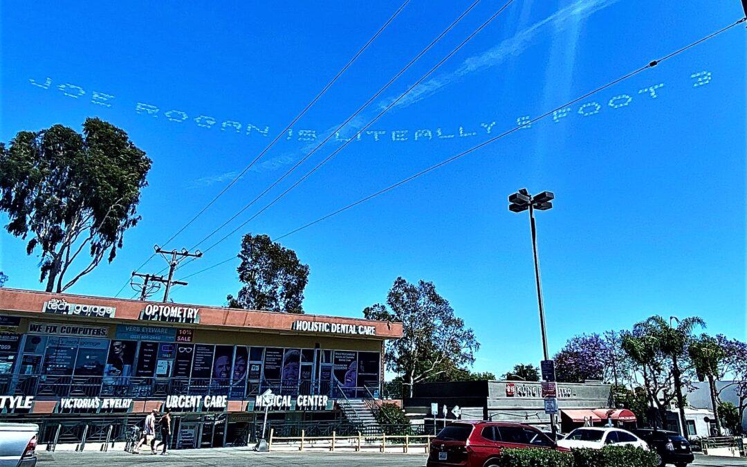 Someone Spent Thousands To Roast Joe Rogan In Skies Above Hollywood