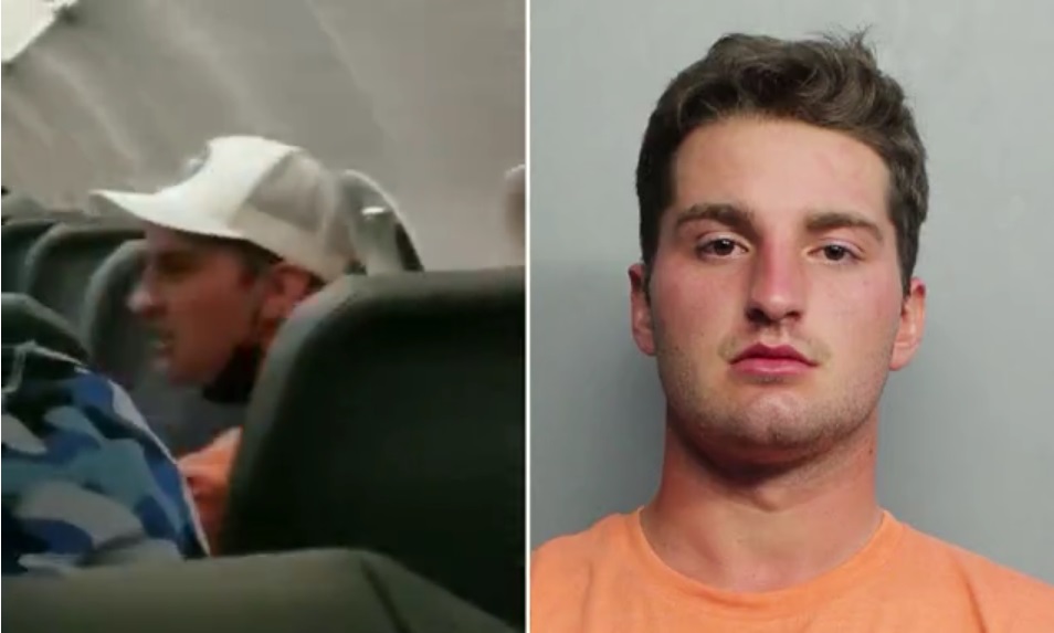 WATCH: Ohio College Student Flips Out On Plane – Duct Taped To Seat